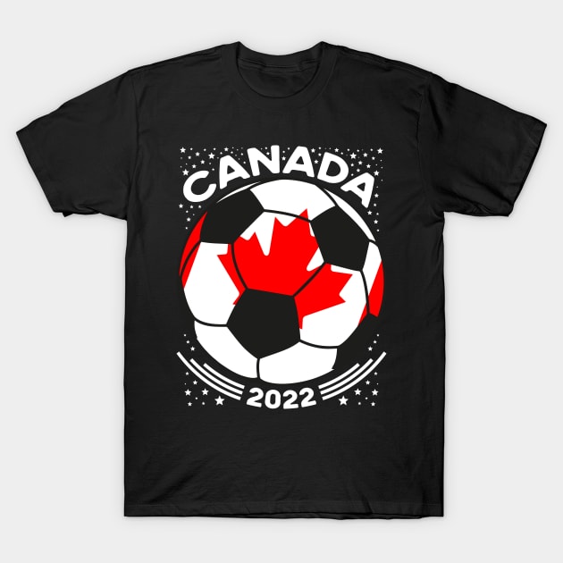 Canada Flag Soccer Football Team T-Shirt by mcoshop